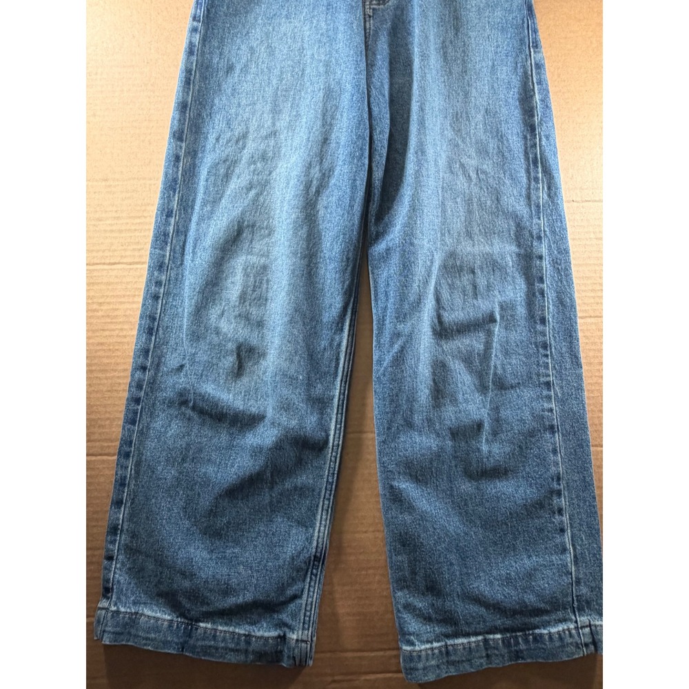 Hollister Super Baggy Jeans Mens 28x27 Blue Wide Leg Skater Denim 28x30 Tag - Picture 10 of 12